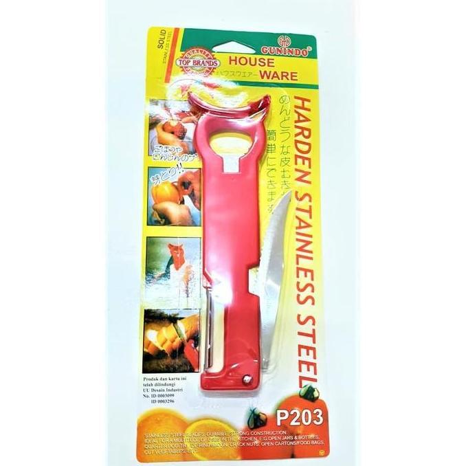 KUPAS BUAH SAYUR SERBAGUNA PEMBUKA BOTOL P 203 GUNINDO