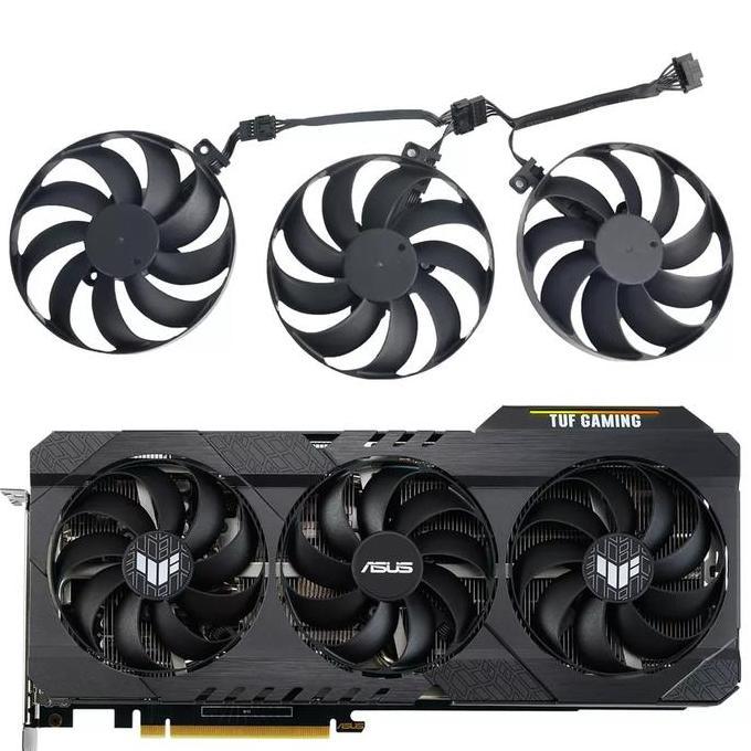 TERLARIS - Fan kipas ASUS TUF gaming RTX 3060 3070 3080 3090 88mm 7pin DIY OEM