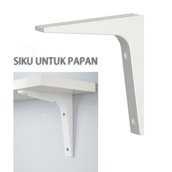 ZHOUCOZI Bracket siku dinding untuk papan rak kayu meja furniture bahan plastik