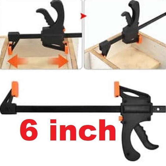 SLIM catok f clamp 6" / mini quick clamp 6inch / ratchet bar release