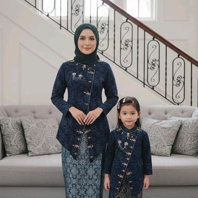 Stelan kebaya Janggan Fukuro couple ibu dan anak perempuan / Kebaya couple ibu dan anak SM