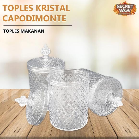 Discount (Isi 6Pcs) Toples Kristal - Toples Lebaran Kue / Toples Plastik Bening