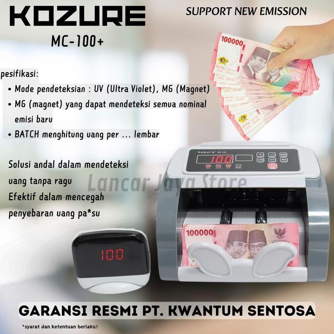 Mesin Penghitung Uang Kozure Mc-100+ Money Counter Kozure