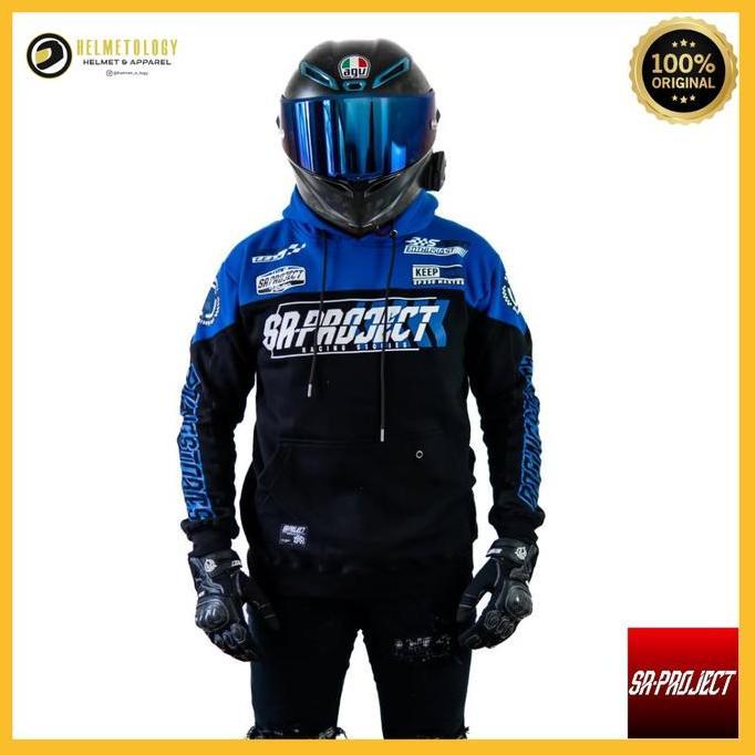 TERLARIS - SR Project Racing Stories Blue Hoodie Casual Jaket Motor Original