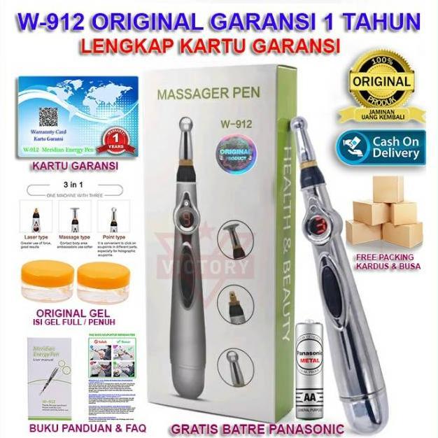 READY GARANSI 1 TAHUN W-912 ORIGINAL PENA AKUPUNTUR ELEKTRONIK AKUPUNTUR PEN MERIDIAN ENERGY PEN REF