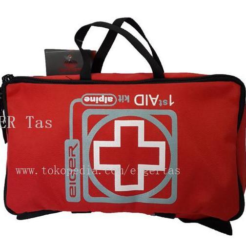 BEBAS ONGKIR - Tas Eiger Multipurpose Hand Bag 6105 P3K Aid Kit Alpine - Red