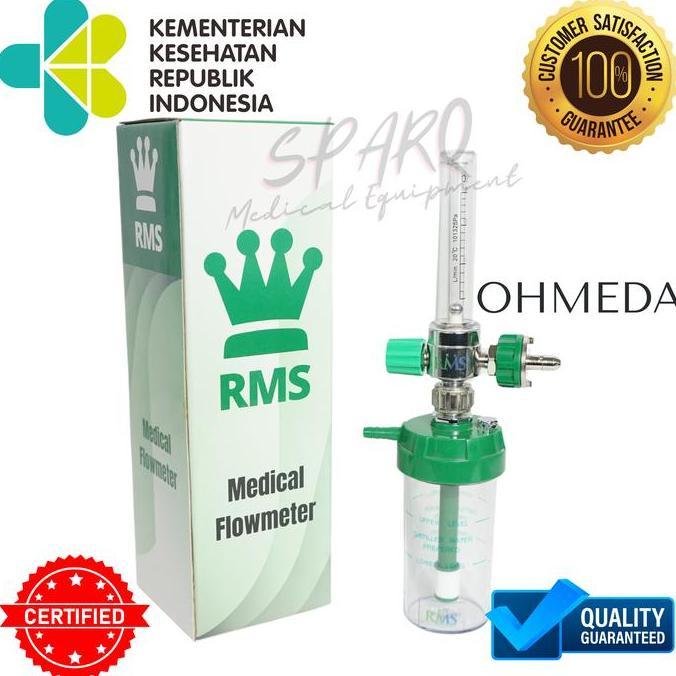 Flowmeter Humidifer Ohmeda Connector Oksigen O2