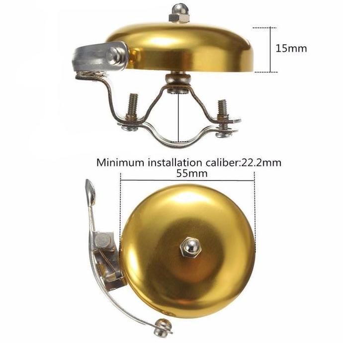Promo Bel Sepeda Mtb Gunung Lipat Nyaring Stainless / Klakson Sepeda Mtb Gunung Lipat / Bell Sepeda 