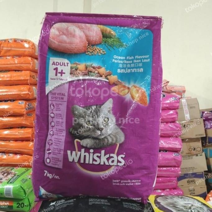 TERBARU - Makanan kucing Whiskas 7kg/Whiskas Oceanfis 7kg-OCEAN