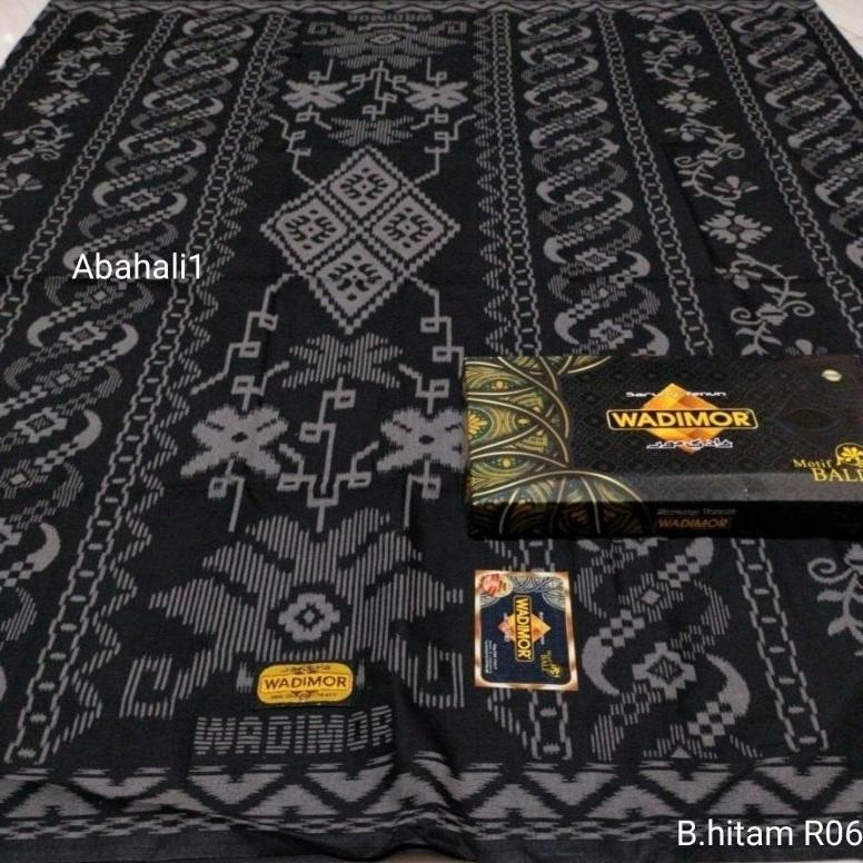 NEW PROMO Sarung Wadimor Hitam Sarung Wadimor MOTIF BALI HITAM Sarung Wadimor Sarung Hitam