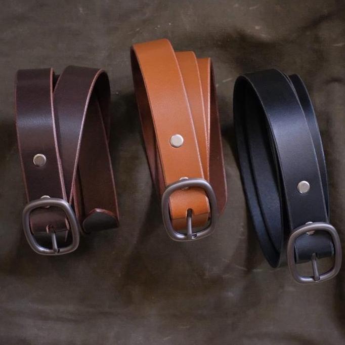 Siege leather-casual-sabuk kulit-ikat pinggang