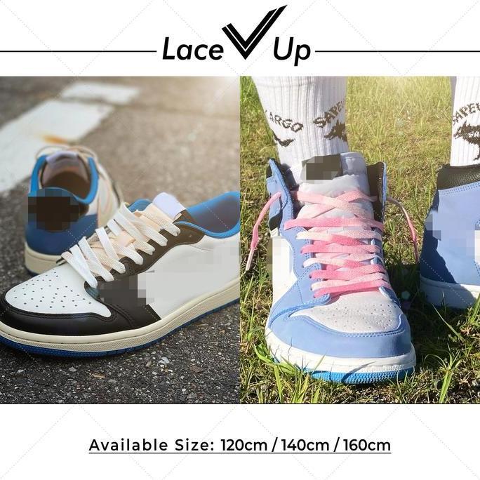 Tali Sepatu Vintage Tie Dye Flat Laces | Tiedye Shoelaces