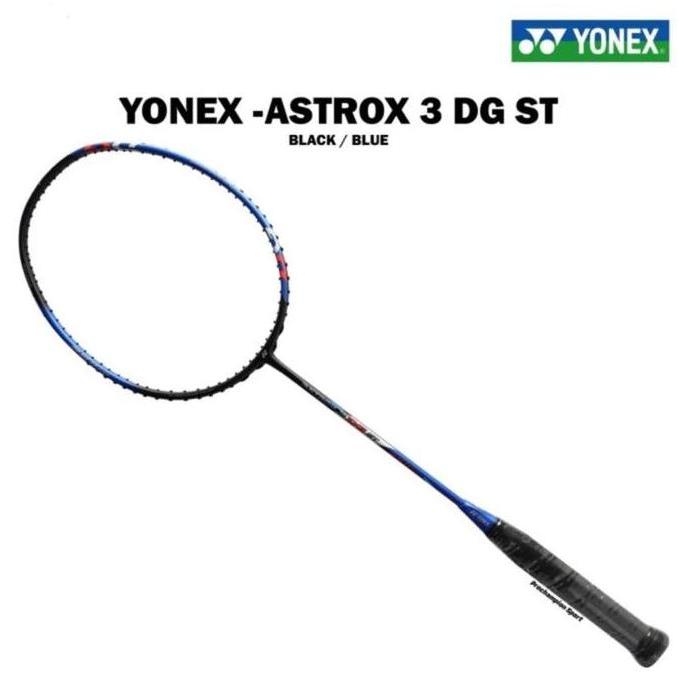 Terbaru Raket Badminton Yonex Astrox 3 Dg St 3Dg St 3Dgst Black Blue