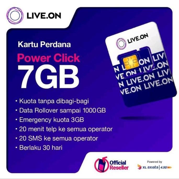 Live.on Kartu Perdana Internet 13GB