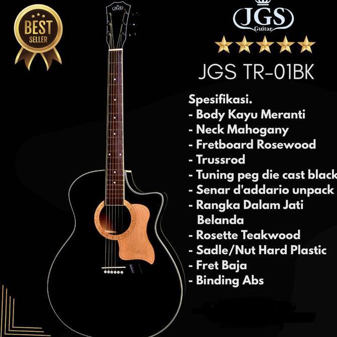 Rokabinstore - Gitar Akustik Jgs Tr 1 Bk Jogja Guitar Shop