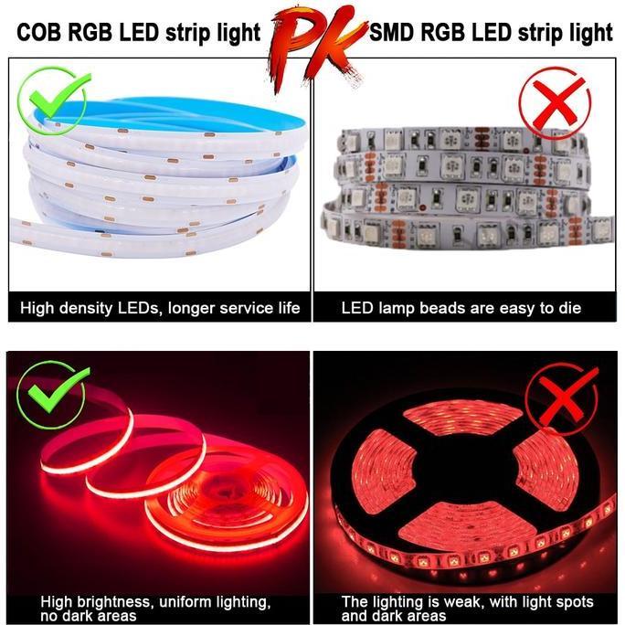 Murah Tripledi Led Strip Cob Rgb 10 Meter 8100 Led Wifi Bluetooth Alexa Google Assistant Home Smart 