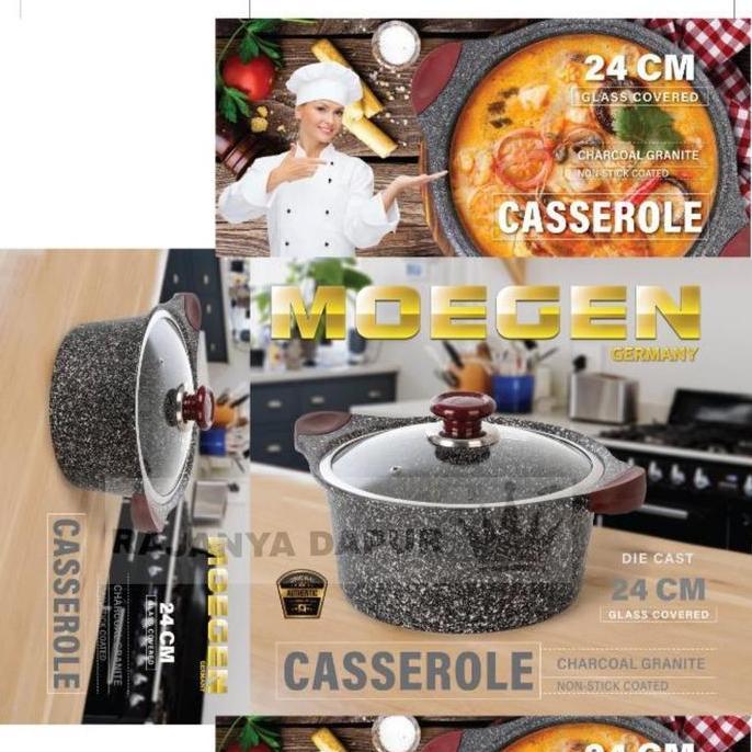 Casserole moegen germany marble coating 24 cm - panci marble moegen 24