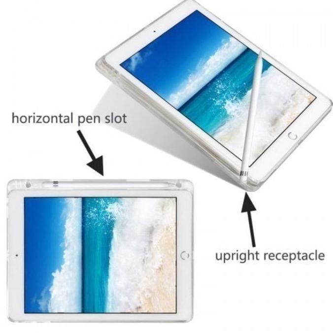 Samsung Tab S6 Lite / Tab S6 Lite 2022 Clear Case + Holder Stylus Pen