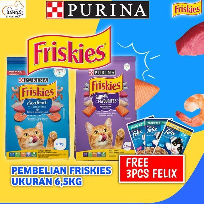 TERBARU - FRISKIES rasa seafood sensation 7kg friskies seafood 7kg Gojek/Grab
