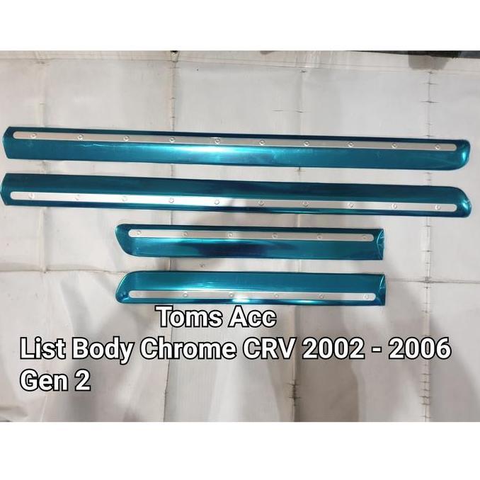 Lis List Side Body Moulding Honda CRV 2002 2004 Gen 2 List Body Krom
