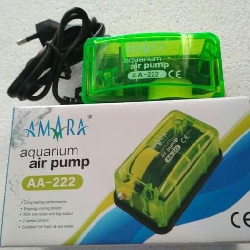 Altx- Paket Lengkap Aerator Amara 1 Lubang Cabang 2 Output Untuk Aquarium