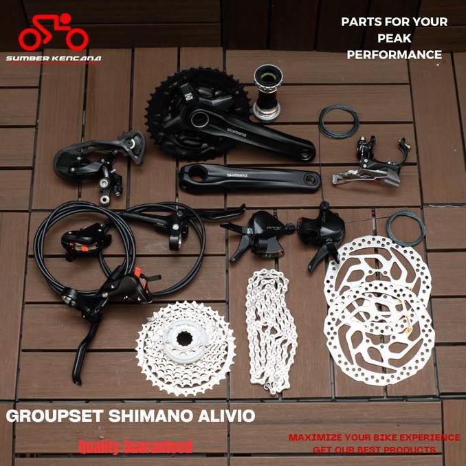 Promo GROUPSET SHIMANO ALIVIO M3100 Diskon