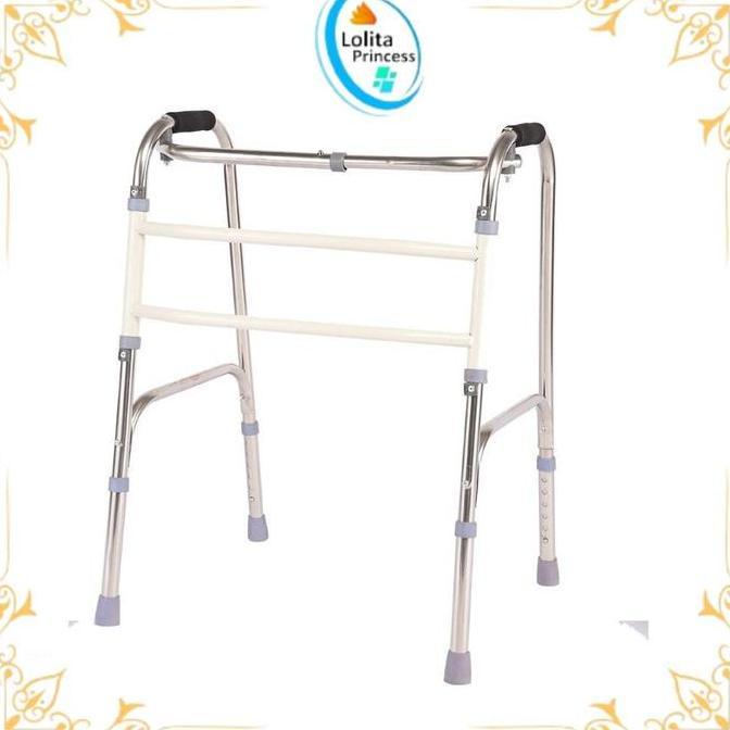 ahissalamahtiga - walker alat tongkat bantu jalan dewasa desain ergonomis, ringan dan aman untuk lan