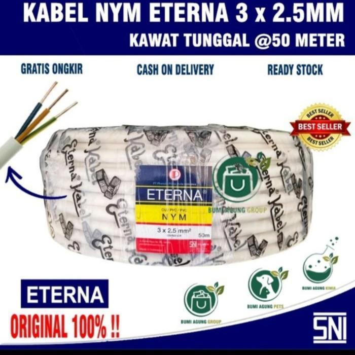 KABEL ETERNA 3 x 2,5MM NYM / KABEL 3 x 2,5MM NYM PER ROLL 50M 50METER