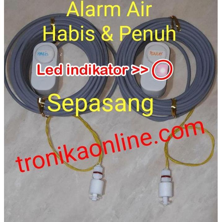 Murah Alarm Air Habis Penuh Tandon Toren Bak Air Water Level Sensor Sepasang