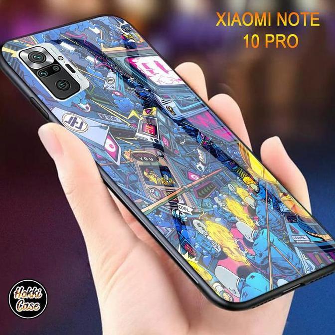 Soft Case Glass Kaca XIAOMI REDMI NOTE 10 PRO TERBARU kesing kaca Case