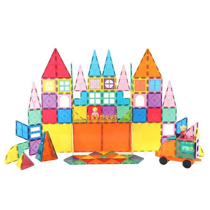 Magnetic tiles 120 pcs - KEBO - Mainan Edukasi - STEAM