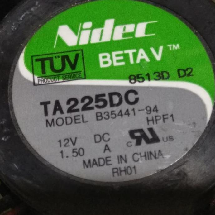 Kipas Blower turbo Nidec 6cm 12V 1,50A