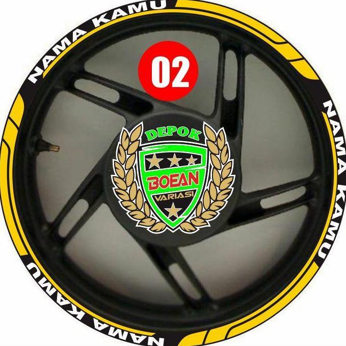 Sticker Lis Velg Motor Custom Nama Lis velg Nmax PCX AEROK VARIO DLL