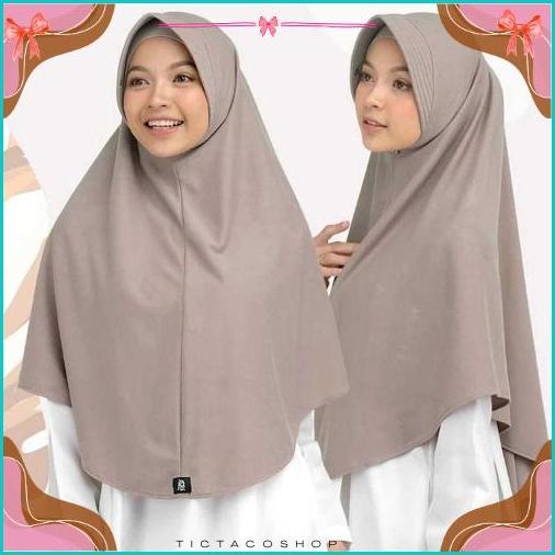 Jilbab Bergo Hamidah Jersey Size Xl/Hijab Bergo Jersey/Kerudung Bergo