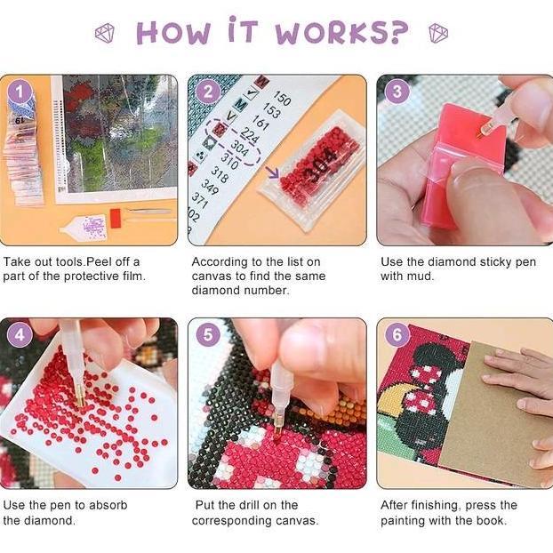 Whyyou- Diamond Painting Full Drill 5D Diy Lukisan Kristik