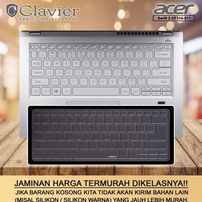 TERLARIS - Keyboard Protector Cover Acer Swift 3 Infinity 4 SF314-511-73JE Emboss