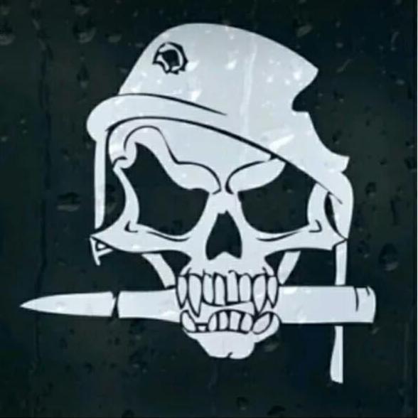 Stiker Kaca Mobil One Piece Cutting Sticker Tengkorak Kaca Mobil