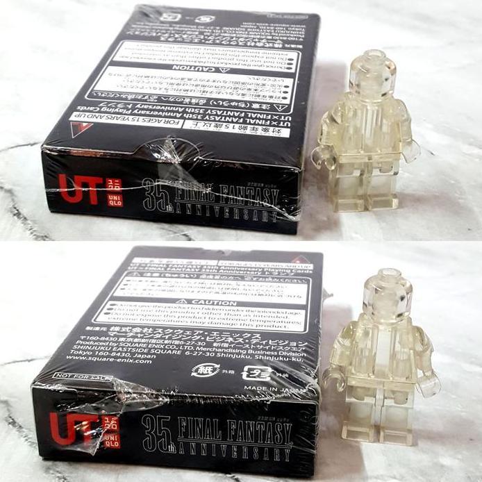 UNIQLO UT x FF FINAL FANTASY 35th Anniversary BLACK Playing Cards [Trump Card] LIMITED