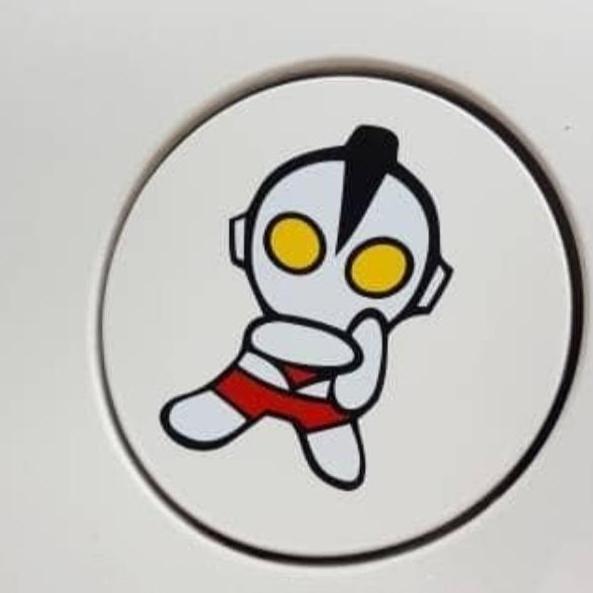 stiker ultraman chibi Tangki Mobil Lucu Unik Stcker Ultraman Laptop pc