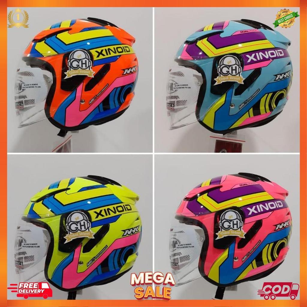 Helm Nhk R1 Xinoid Nhk R-1 Xinoid Double Visor Nhk Xinoid Nhk Helm [H2]