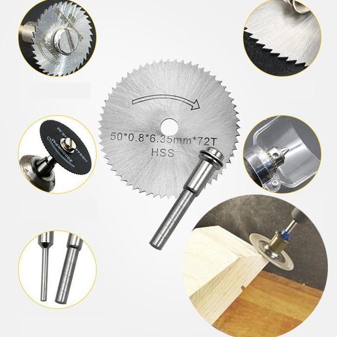 Ready Mata Bor Mini Gerinda Gergaji 6 in 1 / Kayu HSS Saw Blade Dremel Alat