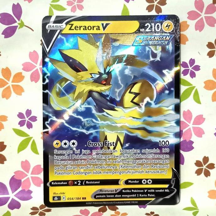 zeraora V RR s8b | 054/184 pokemon tcg indonesia