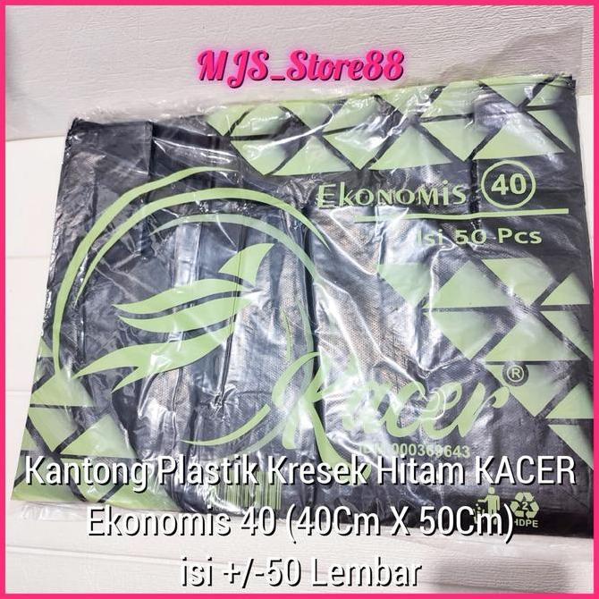 Picnpic- Kantong Plastik Kresek Hitam/Hd Plastik Kacer Ekonomis 40