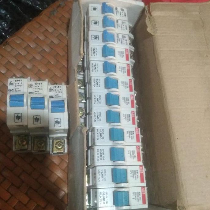 Ready MCB PLN 4A,6A 1PHASE BBC ABB ORIGINAL