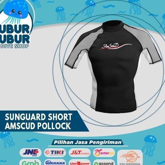 SunGuard Rashguard Short AmScud POLLOCK - Baju Snorkeling/Baju Selam
