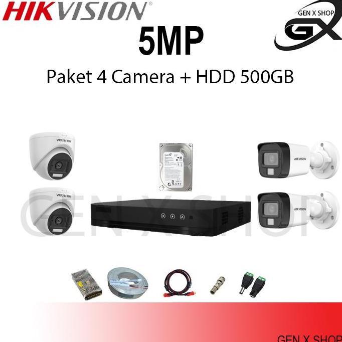 Paket CCTV HikVision 4 Channel 5MP