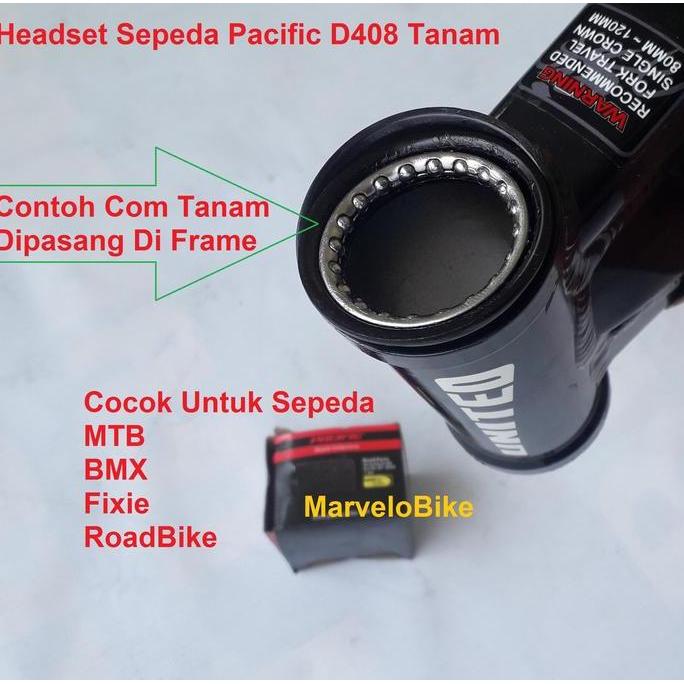 Promo Headset Sepeda Mtb Bmx Fixie Roadbike Oversize Pacific D408 Tanam Cod