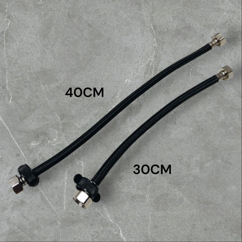 Selang Fleksibel anyam hitam/selang fleksibel 30&40CM/sambungan selang shower/selang shower murah