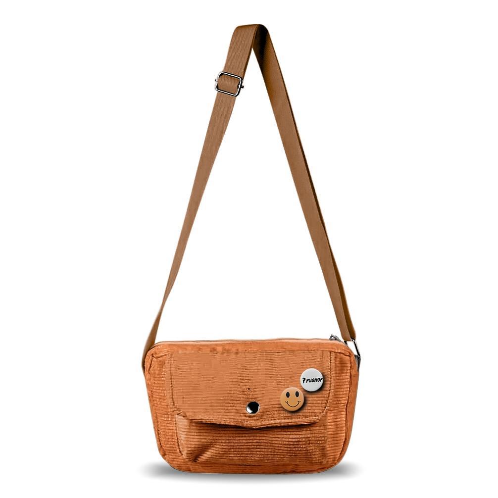 Official Tas Selempang Corduroy Moana Tas Slingbag Wanita Pushop
