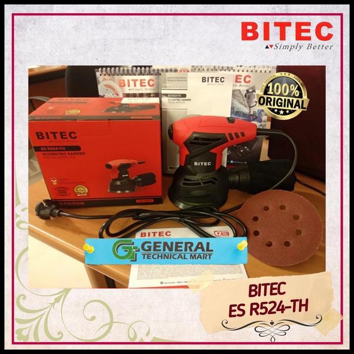 TERBARU BITEC ES R524-TH MESIN AMPLAS BULAT ORBITAL SANDER VARIABEL SPEED !!